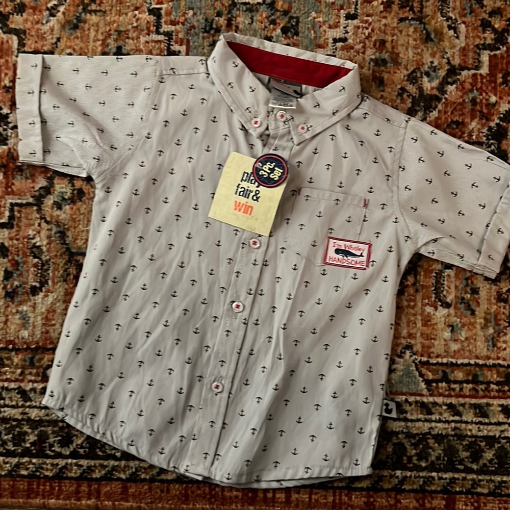 NWT• Infant Sailor Button Down